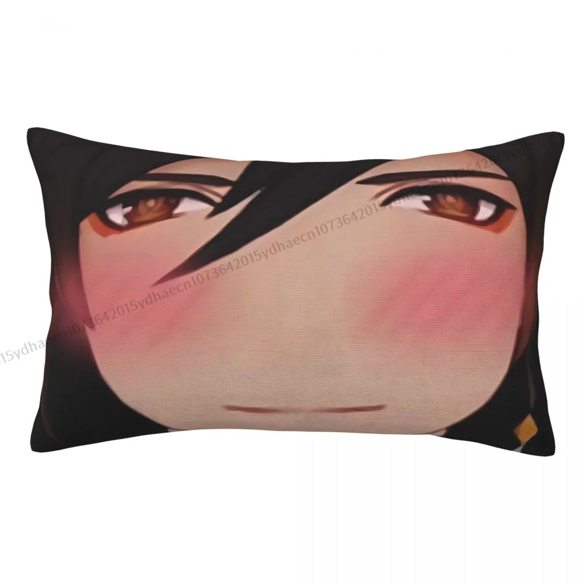 

Zhongli Blushing Meme Hug Pillowcase Genshin Impact Backpack Cojines Bedroom Printed Car Pillow Covers Decorative