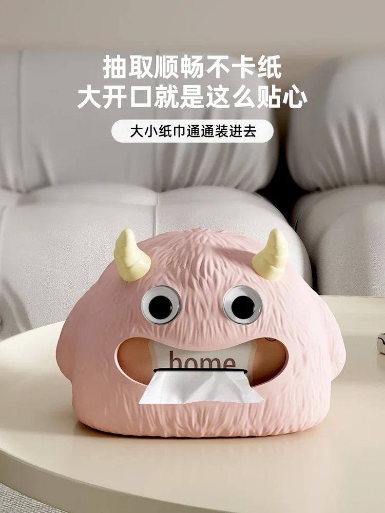 Милая маленькая коробка для салфеток в виде монстра домашний столовый стол