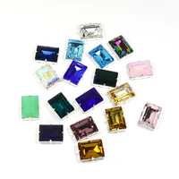 rectangle k9 glass stone glitter gems crystal rhinestone nail decorations crafts for clothes diy sewing beads for jewelry 3006