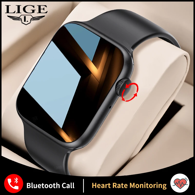 

Смарт-часы LIGE с Bluetooth, пульсометром и фитнес-трекером