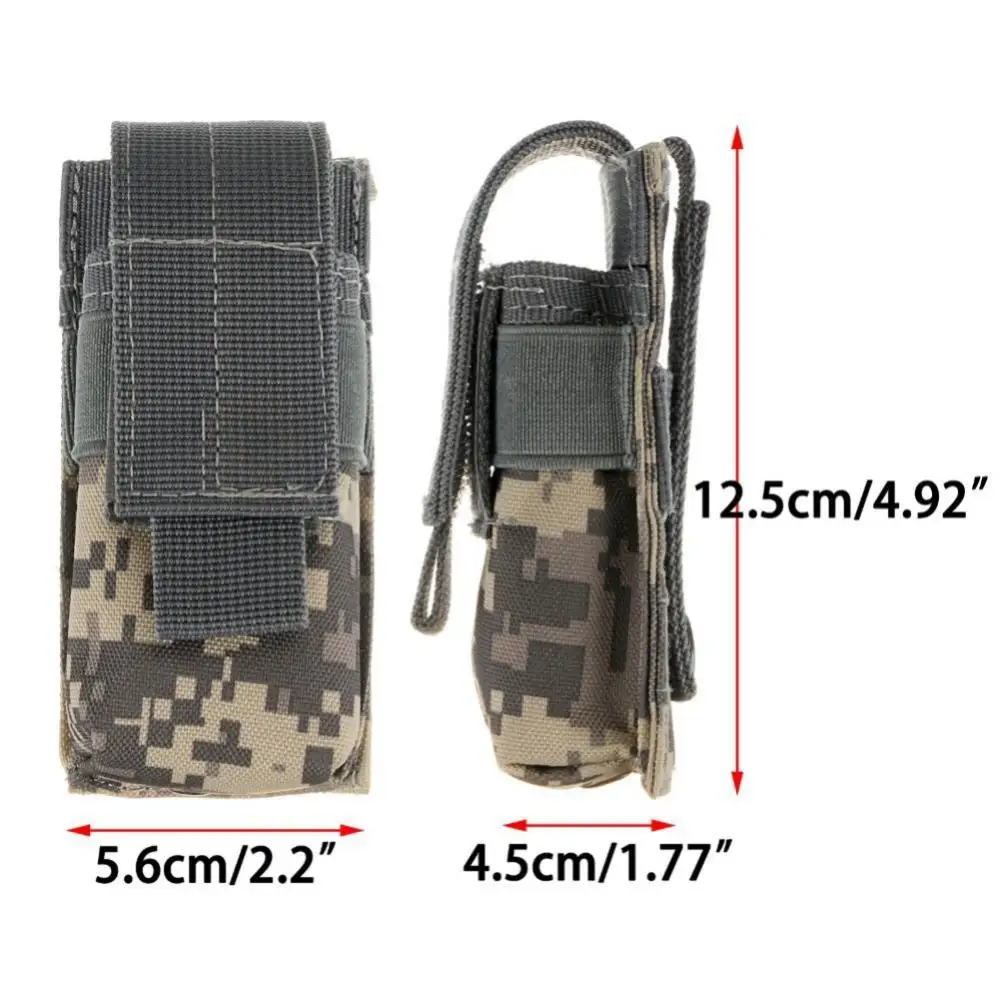 

Tactical Molle Buckle Hook Outdoor Military Fan Flashlight Bag Individual Tool Bag M5 Tactical Flashlight Bag Molle Bag Pocket