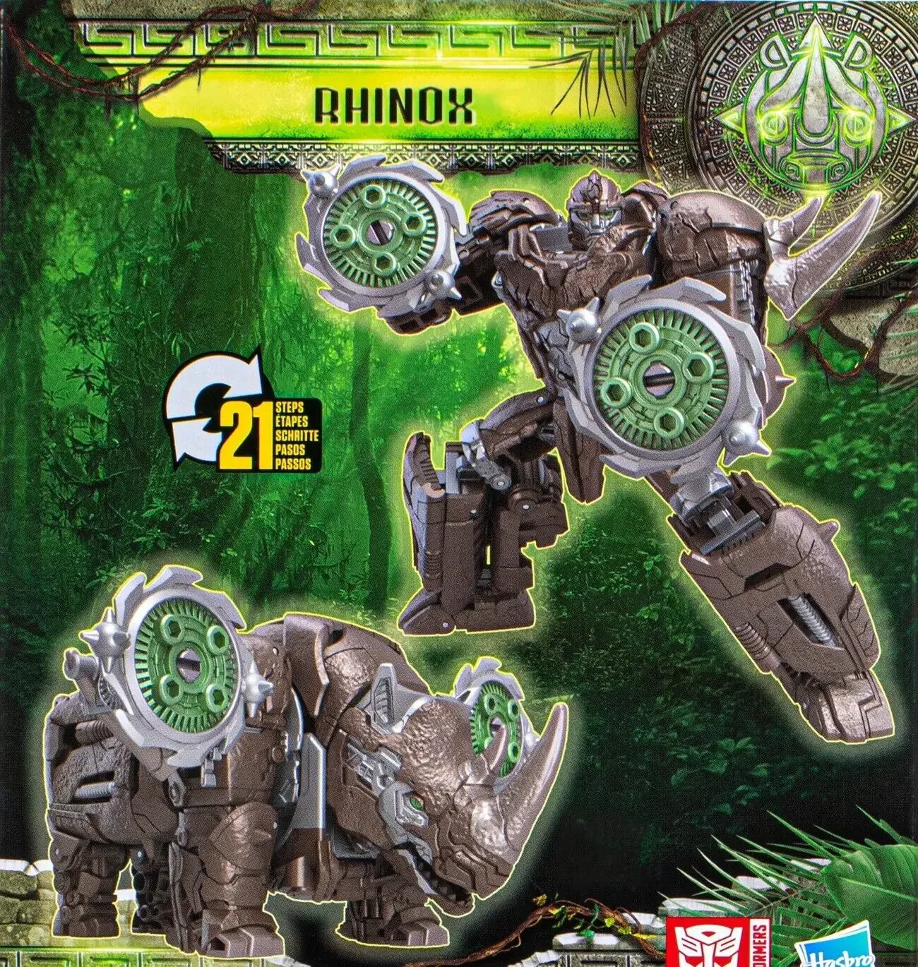 В наличии Hasbro Transformers Movie 7 Rise of The Beasts Voyager Rhinox фигурки героев модель коллекция
