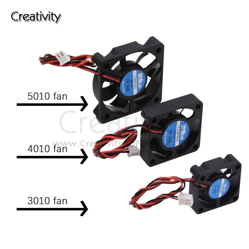 3D Пинтера Запчасти 3010/4010/5010 вентилятор 12V 5V 24V 2Pin DC охладитель воздуха небольшой