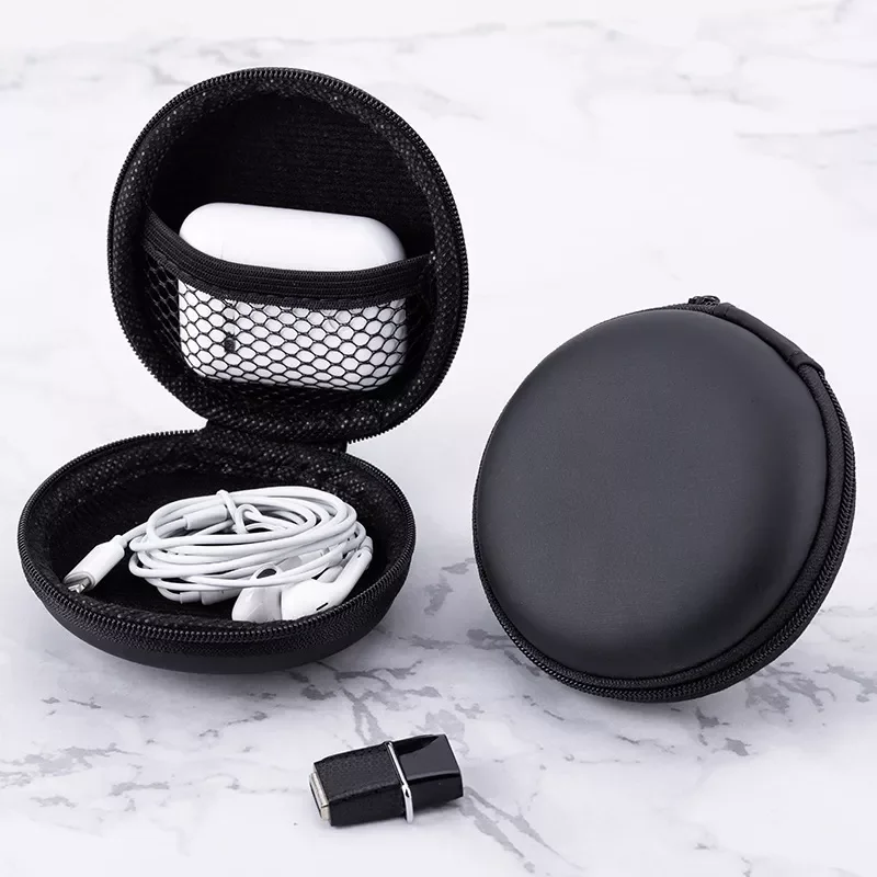 

Earphone Holder Case Storage Carrying Hard Bag Box Case For Earphone Headphone Accessories Earbuds Memory Card USB Cable