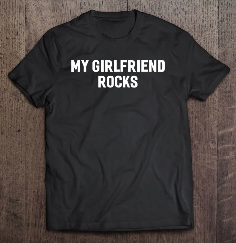 

Забавная смешная Мужская футболка с юмором My Girl Rocks Хлопковая мужская футболка собственного дизайна одежда с аниме футболка женская футбол...