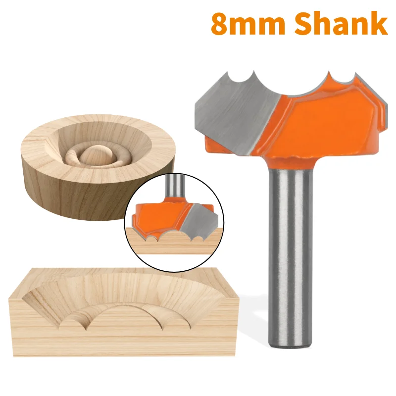 

Double Dragon Ball Bit Router Bit Alloy Carbide Cutters Woodworking Milling CutterTools For Wood Bit Face Mill End Mill