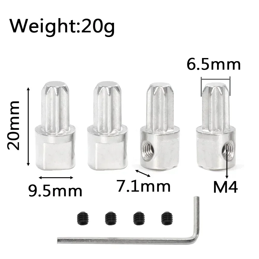 4 шт. металлическая центральная втулка привода 6888 для Trxs Slash 4X4 VXL Rustler Stampede Hoss Remo Hobby