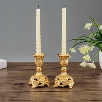 candle holders metal double gold candlesticks incense holde room house decoration nordic ornaments home wedding decor gift