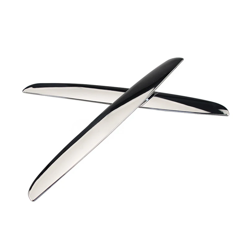 

For BMW 3 Series E90 E91 2PCS Car Hood Cover Grille Chrome Trims New Mid-net Grille Trim 06-08 Automobile Interior Accessories