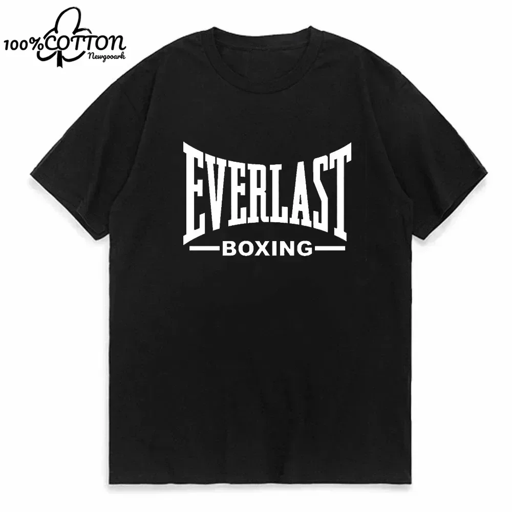 Мужская Свободная Повседневная Футболка LE Boxing EVERLAST с коротким рукавом мужская