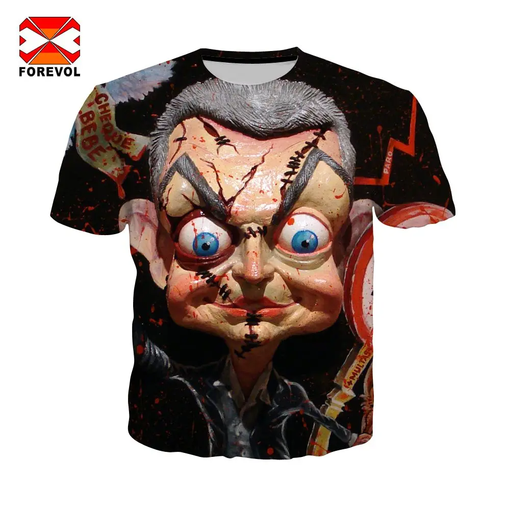 

Футболка Мужская/Женская/мужская с 3D-принтом из фильма «ужасы»