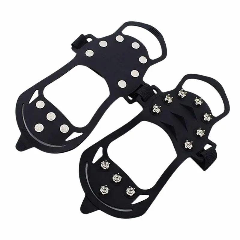 

Ice Climbing Crampons Anti Slip Ice Snow Cleats Ice Grips Ice Snow Cleats 11 Tooth Ice Crampons Mountaineering Ice Gripper For