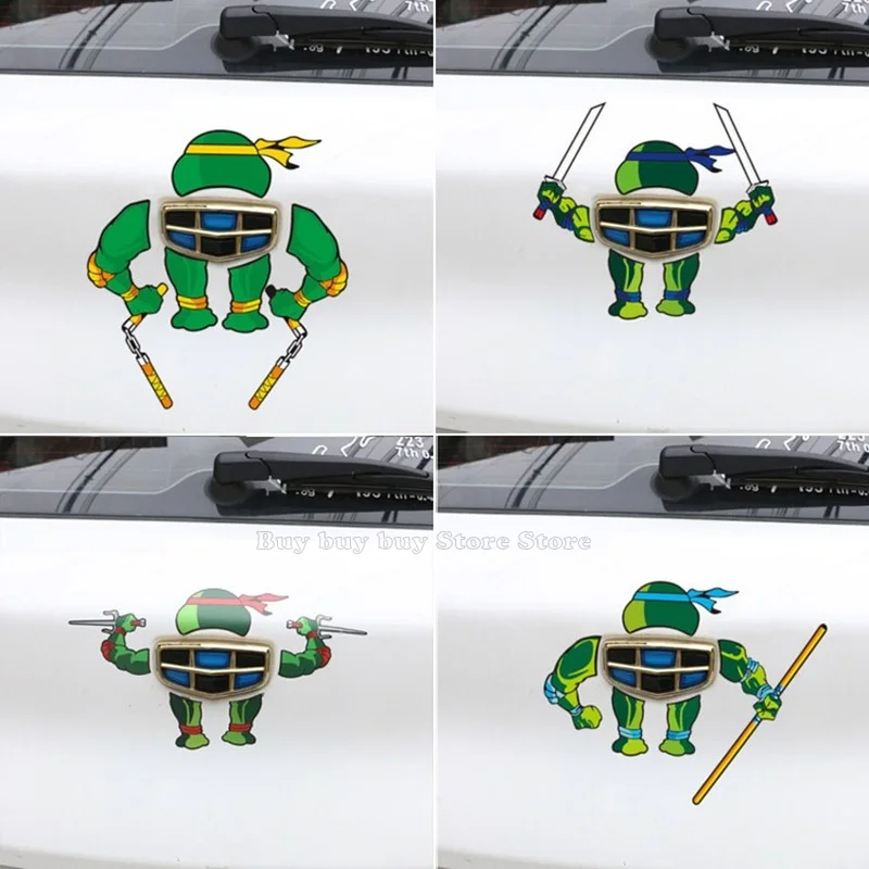 Наклейки для кузова автомобиля с черепашками-ниндзя |