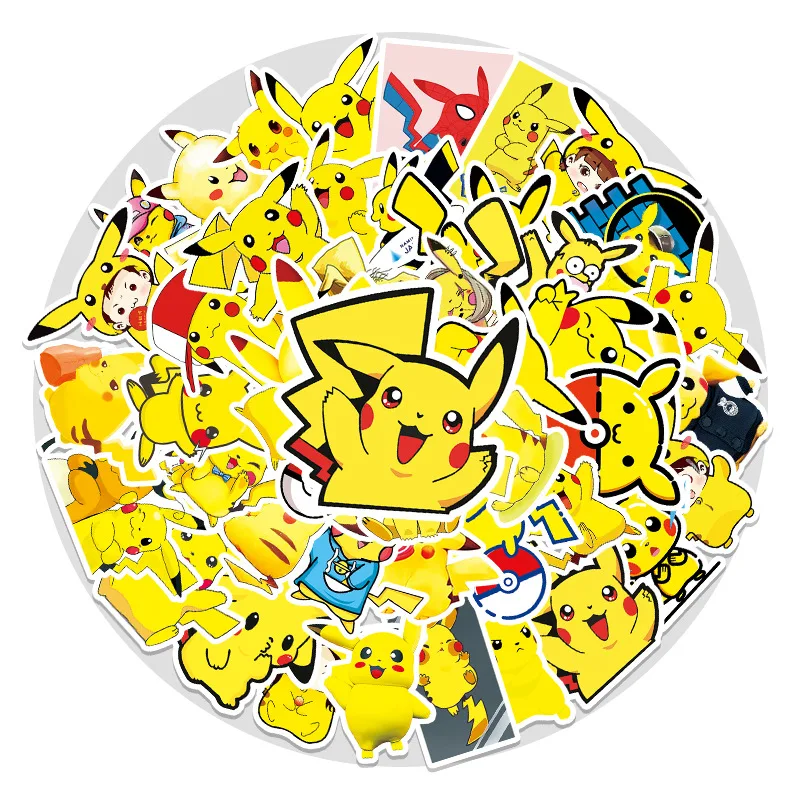 

54 Pikachu suitcase waterproof self-adhesive decorative stickers trolley case car stickers removable graffiti birthday kawaii