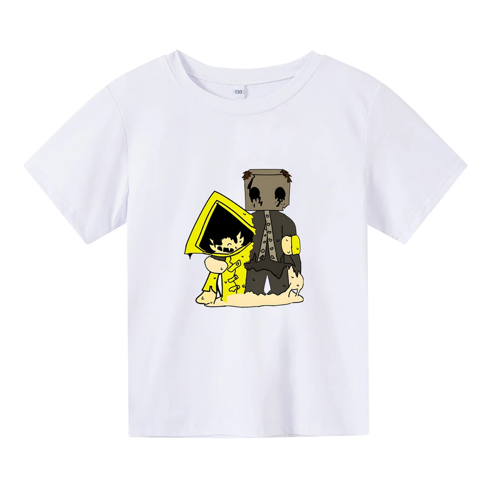 

Little Nightmares Kawaii Cartoon T-shirts Summer Short Sleeve High Quality Tee-shirt for Boys/Girls Children Cute Tshirt Soft