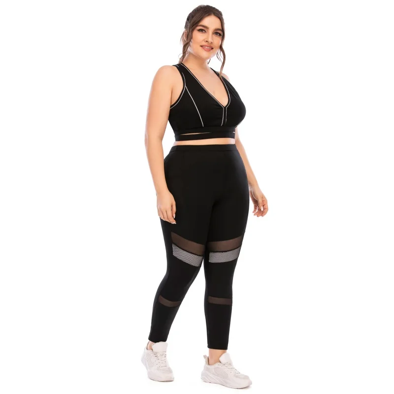 Outdoor Fitness Suit Plus Size Yoga Clothes Skinny Pants Gym Sports Bra Suit Sexy Sports Suit Swimming Surf Suit