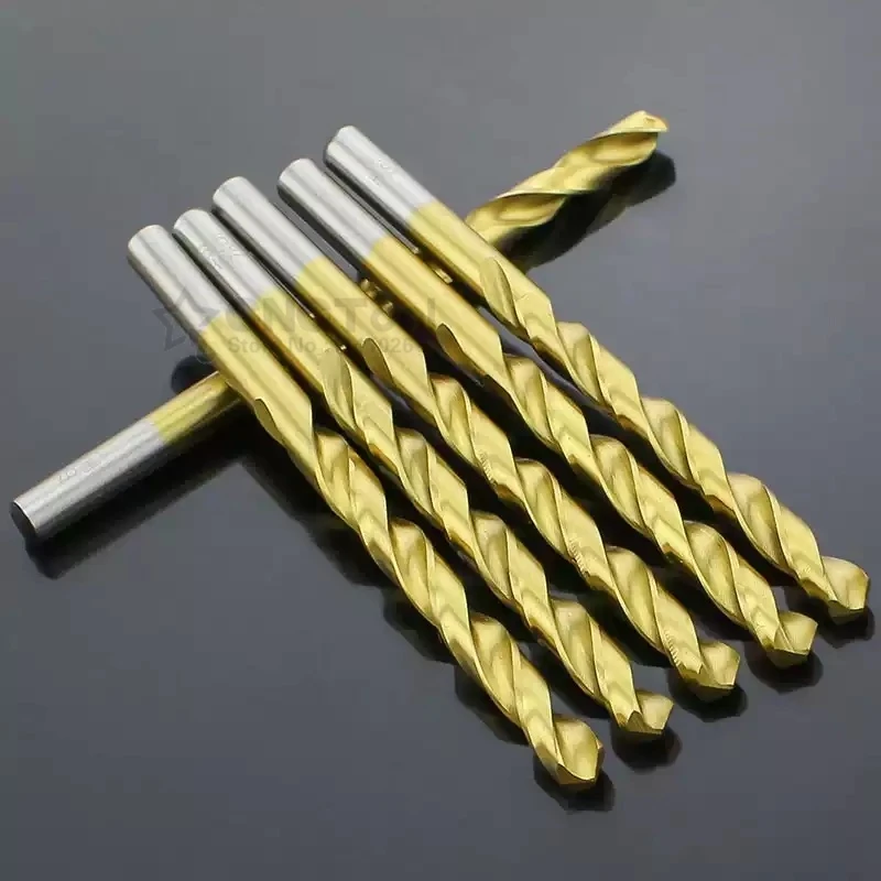 

Набор сверл OUMAXSH 10 шт., стальные, титановое покрытие, 0,5-5 мм