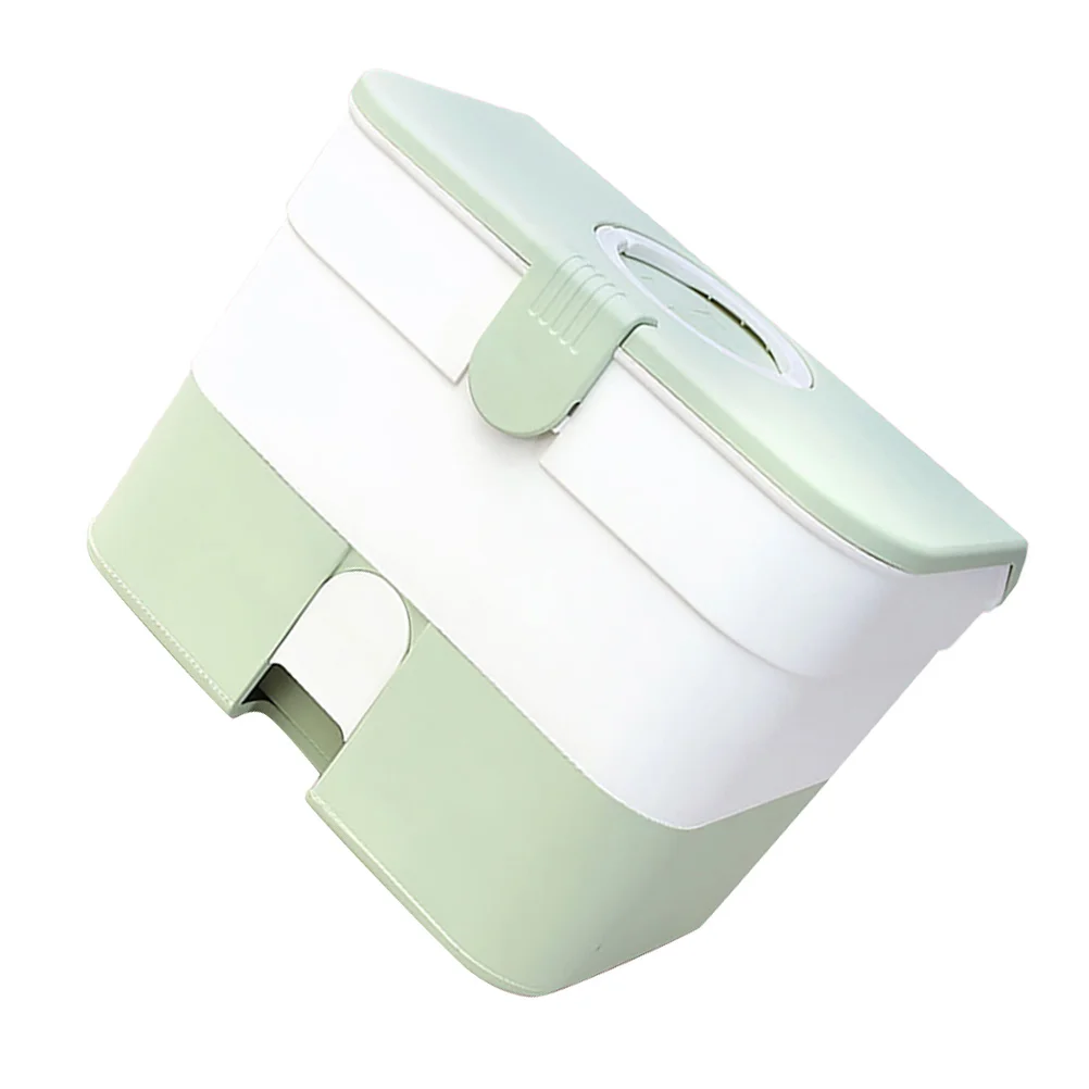 

1 Pc Practical Durable Multi-layer Portable Medicine Storage Box for Home School