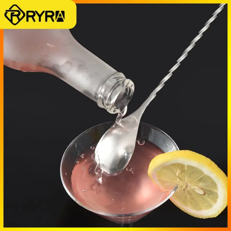 

Bartender Accessories Spiral Mixing Spoon Spoon Wine Mixing Stick Stainless Steel Cocktail Stirrers Long Handle 1pc Long Handle