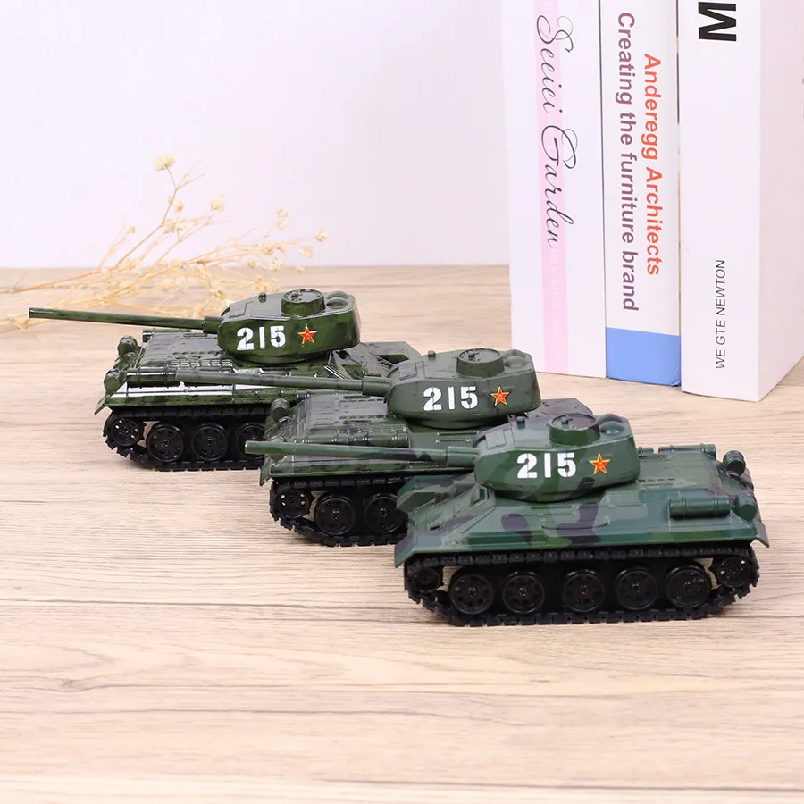 Фото Литой под давлением масштаб 1:72, русский T34, сплав, имитация камуфляжного танка, военная модель, игрушка, креативный танк, сувенир, поделки, игрушки, подарок для мальчиков №3