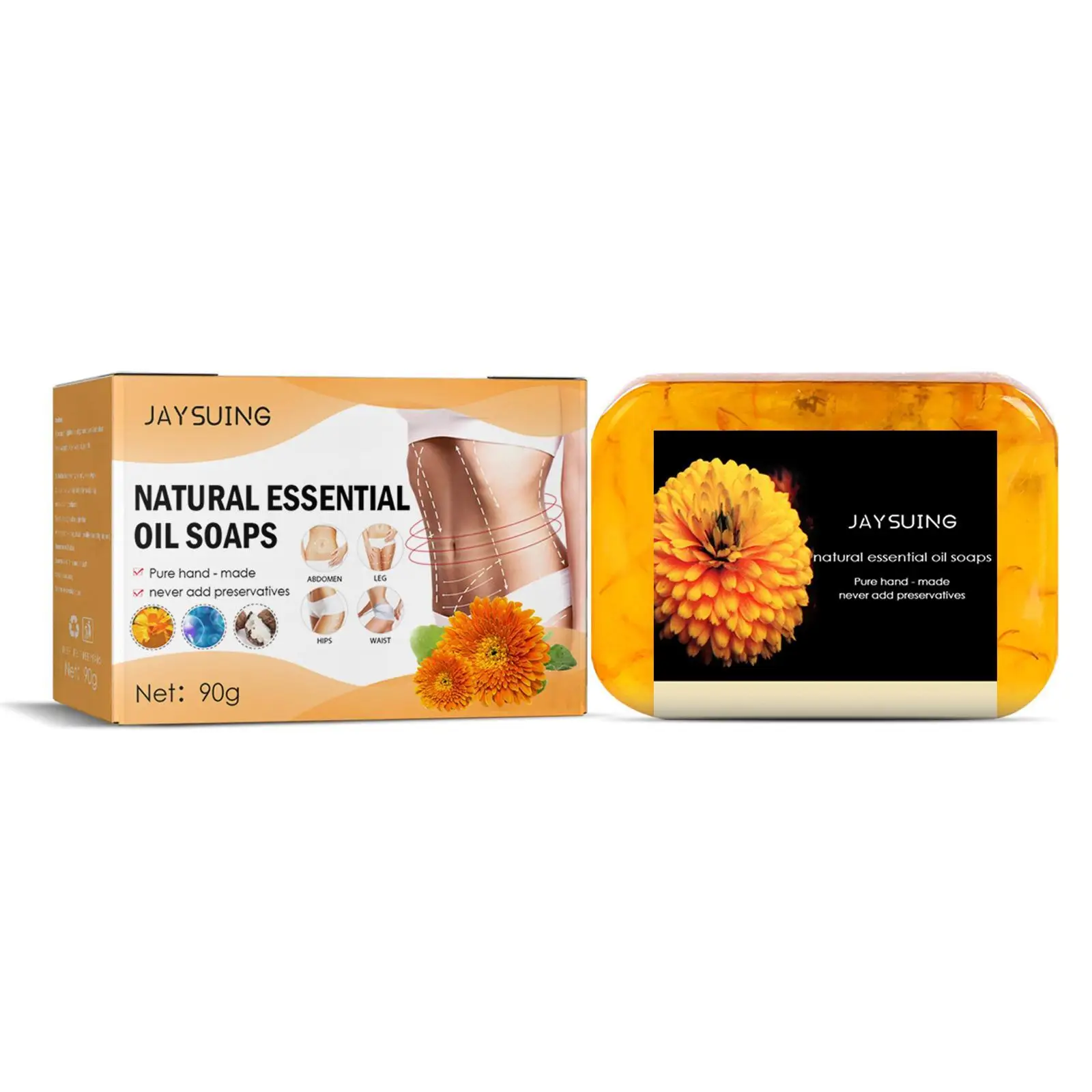 

ExtraFirm Anti Cellulite Soap Calendula Flower Essential Oil Handmade Soap Face Skin Cleansing Moisturizing Whitening Soap