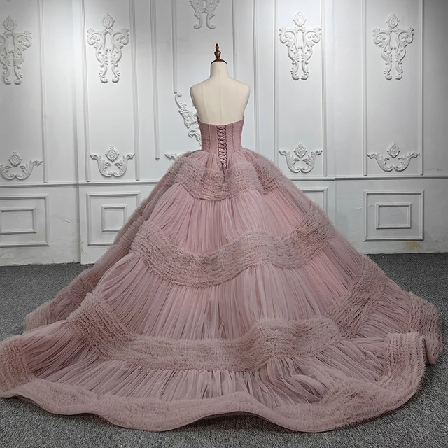 JANCEMBER Gorgeous Quinceanera Dresses Organza Ball Gown Pleat 2023 Pink Flowers Sweetheart DY5649 Vestidos De 15 Quinceañera 2