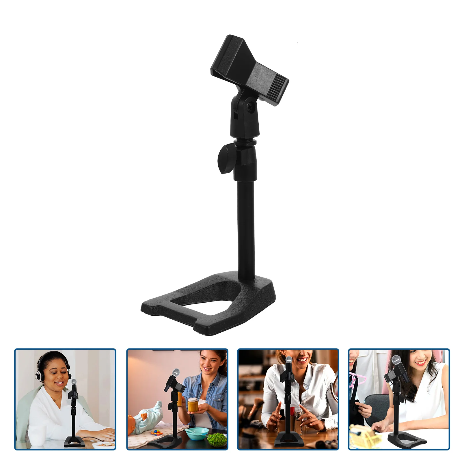 

Stand Mic Microphone Desktop Table Deskadjustable Holderclip Telescopic