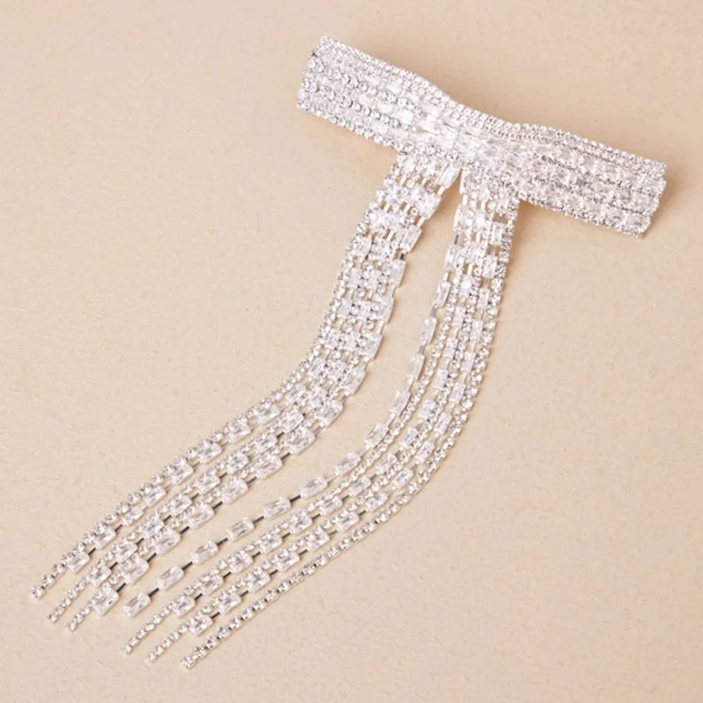 Шпилька для волос Stonefans с бахромой и бантом женские персонализированные