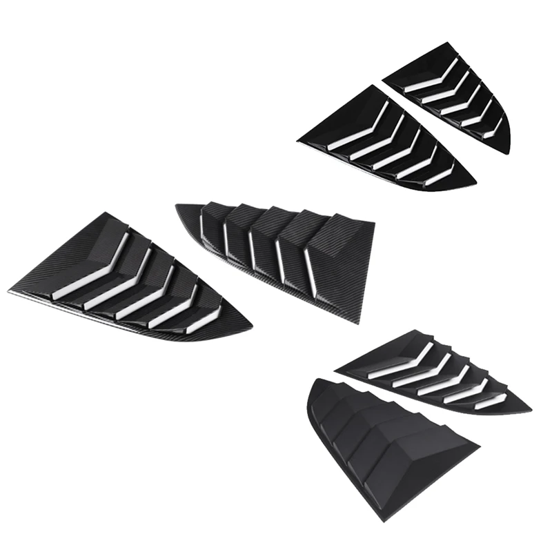 

Car Rear Triangle Blinds Windshield Sunshade For Subaru BRZ Toyota 86 2022+ Car Trim Parts Carbon Fiber Pattern