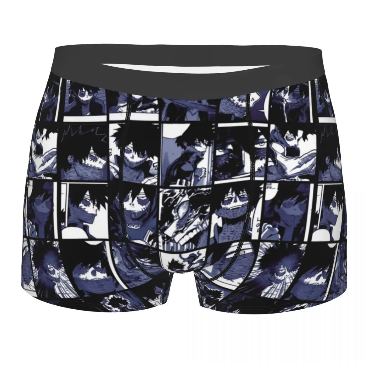 

Новинка, боксеры, шорты, трусы, мужские трусы Dabi с коллажем My Hero, Академия, нижнее белье, мягкие трусы для мужчин