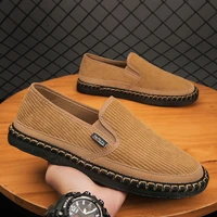 2022 summer new linen mens casual shoes handmade weaving fisherman shoes fashion casual flat espadrilles driving shoes big size