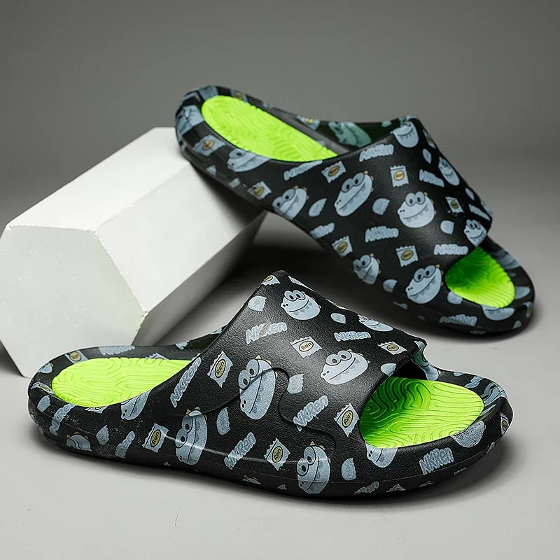 Мужские Летние сланцы без застежки дышащие пляжные сандалии для воды легкие