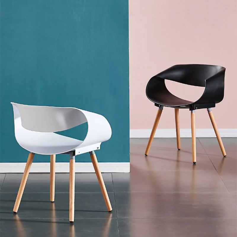 Nordic Backrest Hotel Chair Negotiation Leisure Armchairs