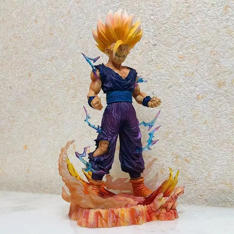 26 См Dragon Pearl Super II Sun Wukong GK Ручная Работа Saiyan Battle Damage Standing Аниме Фигурка Модель Сцена