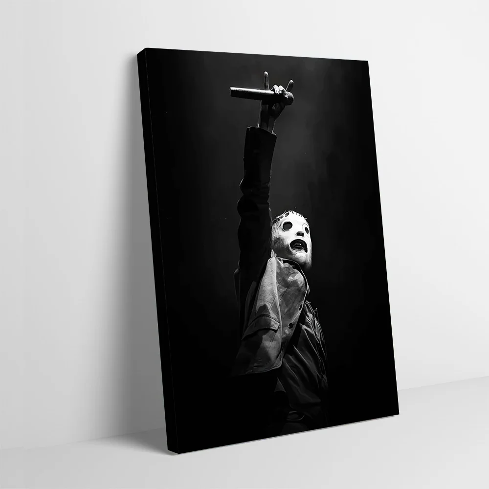Фото Постер с изображением Кори Тейлора из Slipknot, на заказ, для печати, на холсте, для современного домашнего декора, украшение для стен №1