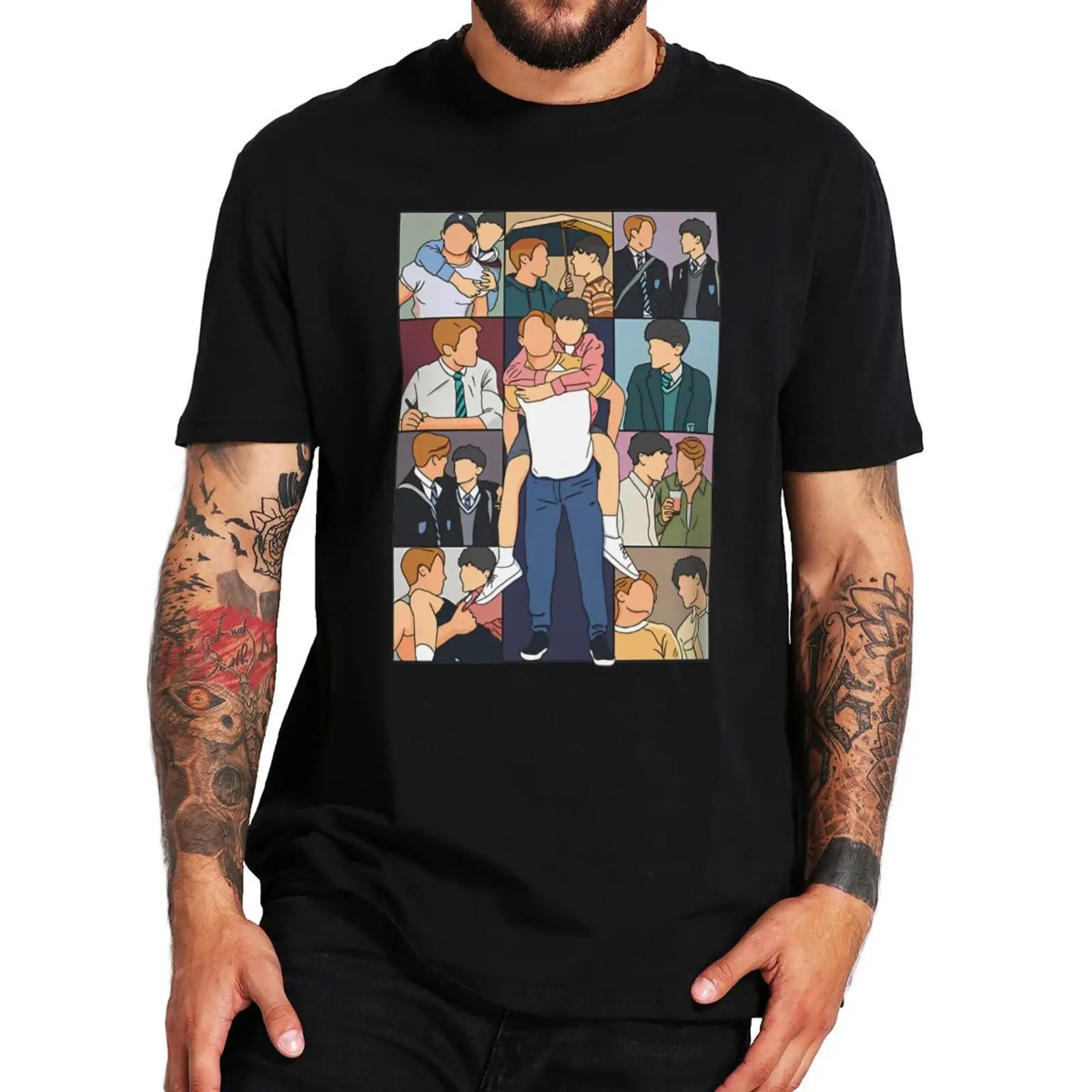 

Heartstopper 2 T Shirt Nick And Charlie LGBTQ Fans Tee Tops Summer 100% Cotton Unisex Soft T-shirts EU Size