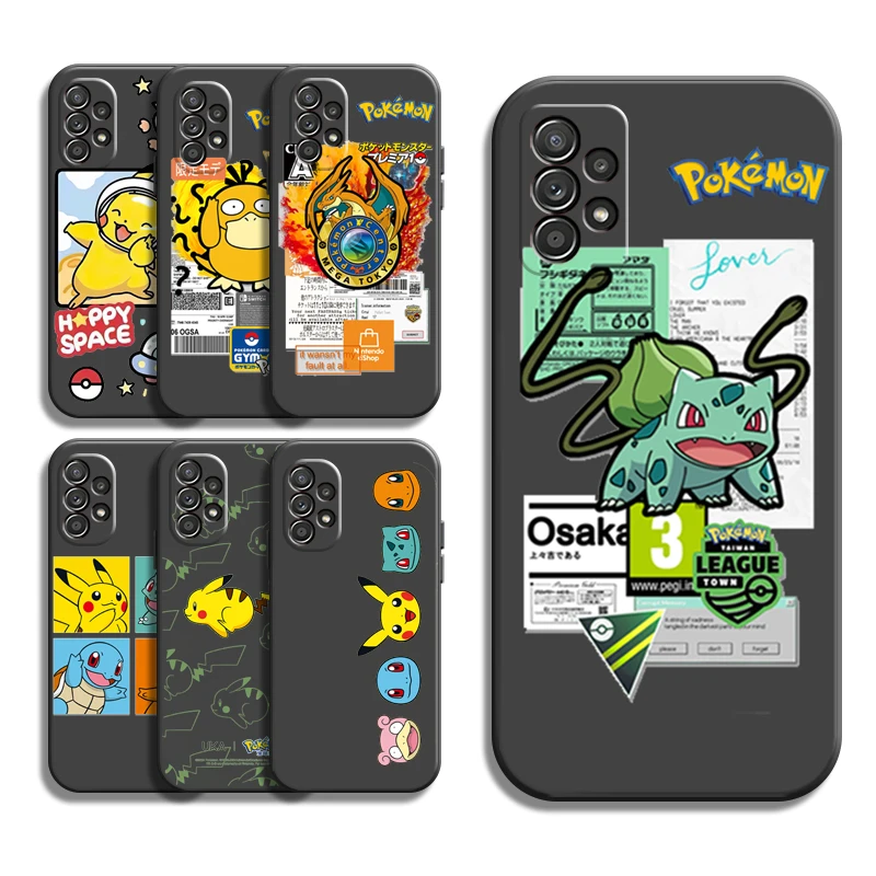 

Pokemon Pikachu Phone Cases For Samsung Galaxy S22 S22 Ultra S20 Lite S20 Ultra S21 S21 FE S21 Plus Ultra Back Cover Coque