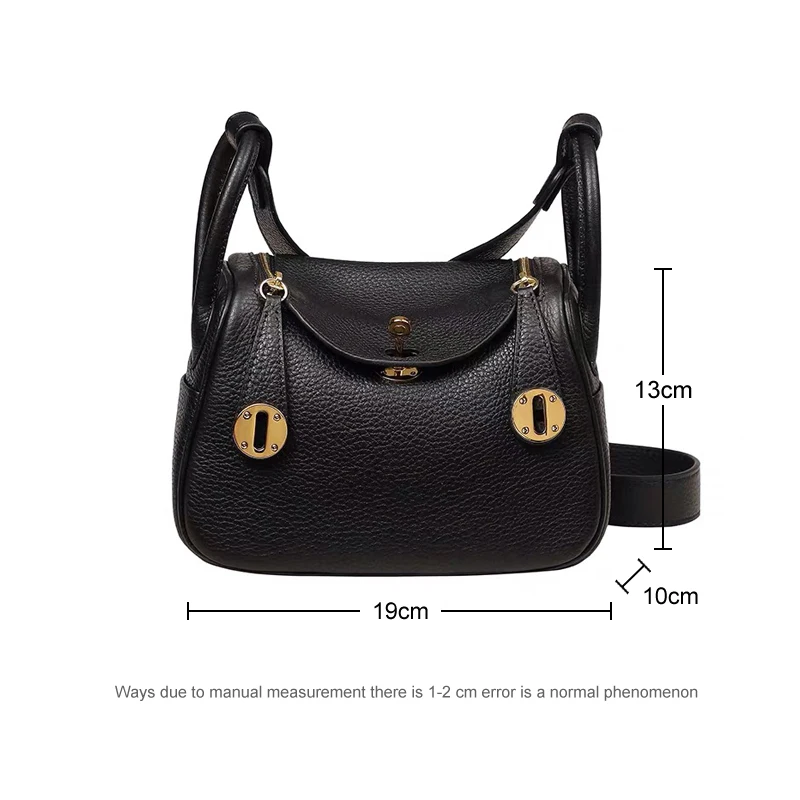 Luxury Women's Crossbody Bags Genuine Leather Mini Doctor Shoulder Bag Fashion European And American Style Purse Handbags 2023