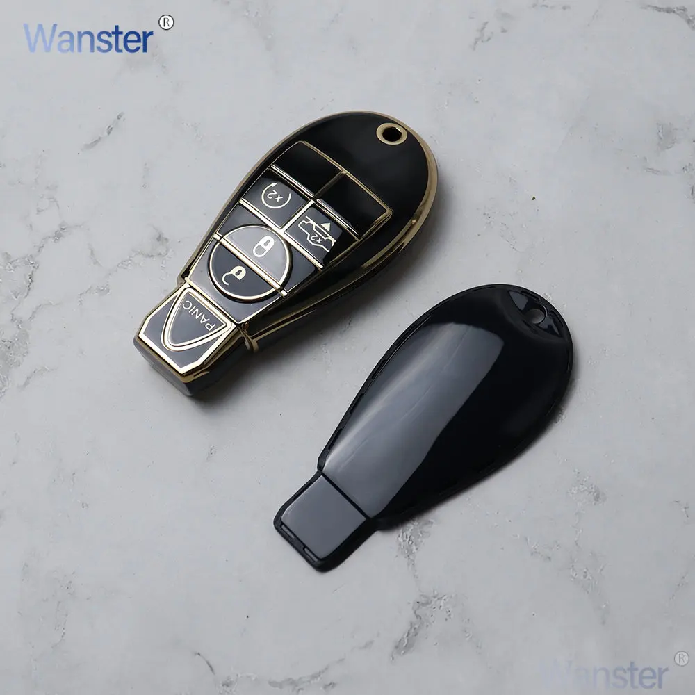 

5-кнопочный чехол для автомобильного ключа из ТПУ, чехол для Chrysler Town & Country Jeep Grand Cherokee Dodge Magnum Durango, умный дистанционный ключ