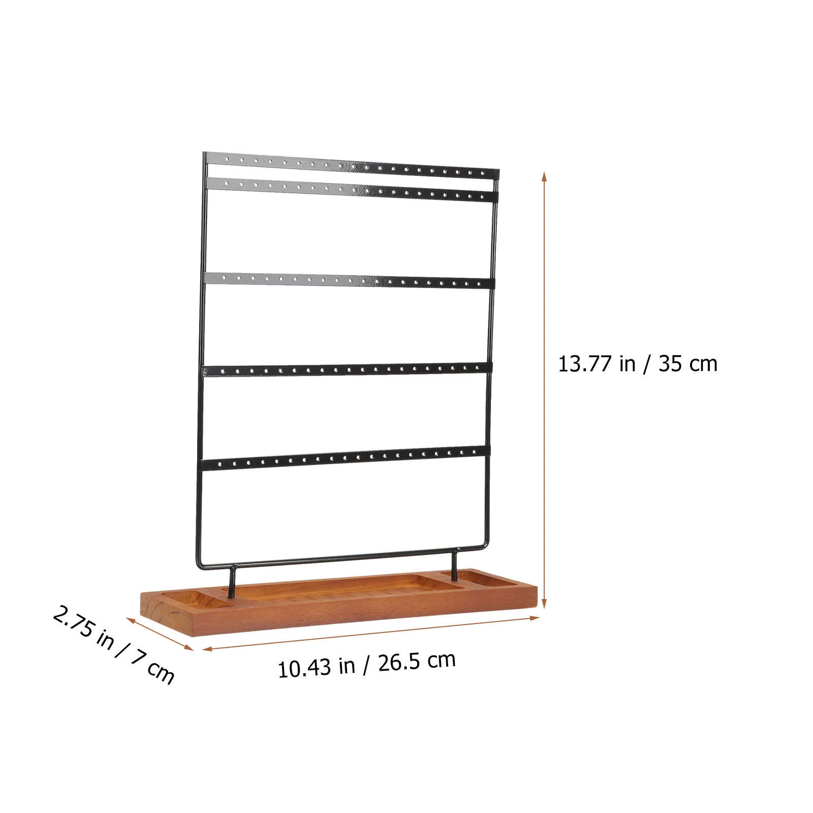 Earring Holder Jewelry Display Rack Organizer Stand Necklace Earrings Ear Stud Hanging Storage Desktop Studs Tower Dangle Tier