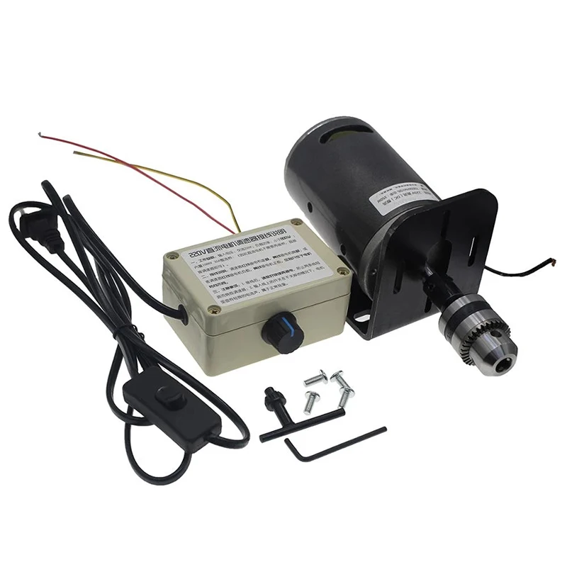 

Permanent magnet DC motor 220V350W double ball bearing high speed bead lathe electric drill electric drill bench drill motor