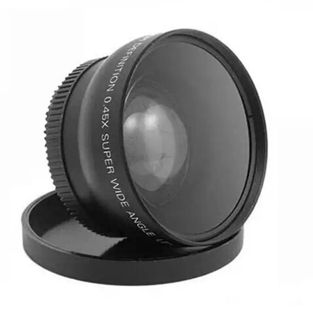 

52MM 0.45x Close Up & WIDE Angle Lens 4 Canon EOS 4000D, 2000D That Has 18-55mm lens Univeasal Camera Accessories