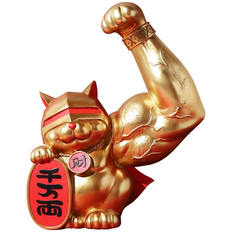 

Decoration Ornament Nordic Creative Fortune Cat Creative Desktop Ornament Lucky Cat Room Entrance Storefront Desktop Ornaments