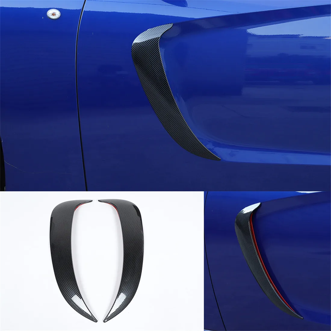 

Накладка на автомобильный спойлер с боковой дверью из АБС-пластика, декоративная накладка для Dodge Charger 2015-2022, внешние автомобильные аксессуары