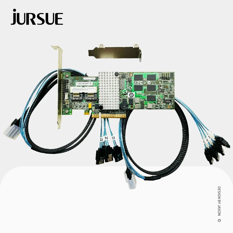 Для IBM M5015 SATA RAID контроллера + 2SFF-8087 to (4) 7-контактные кабели PCI E Расширительная