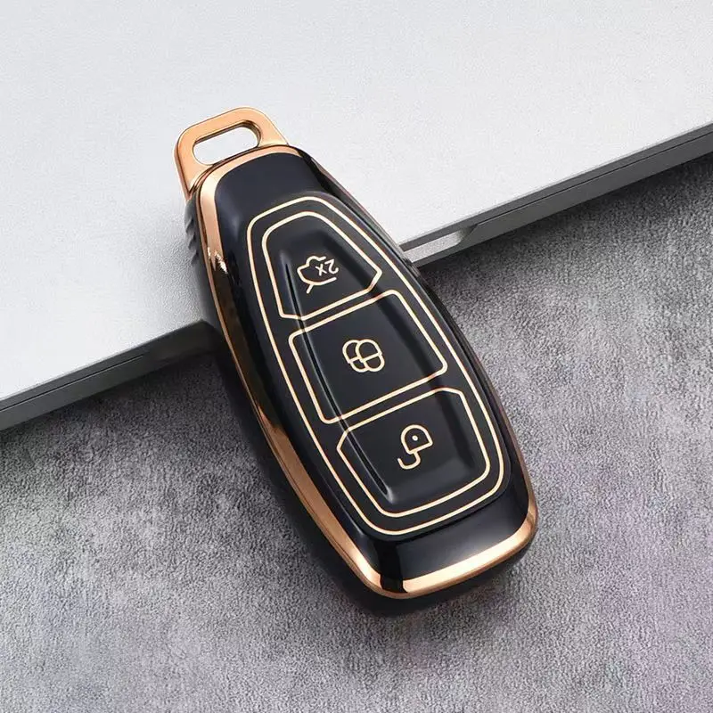 

Чехол из ТПУ для автомобильного дистанционного ключа, брелок для Ford Focus 3 4 ST Fiesta Fusion Kuga Ecosport Mondeo MK3 MK4, защитные аксессуары