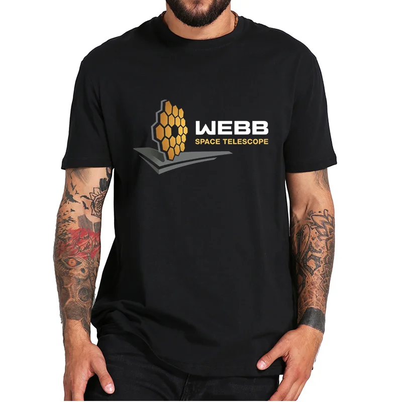 

James Webb Space Telescope T-Shirt The JWST Exploration Funny Tee O-Neck Soft Casual Cotton T Shirt EU Size