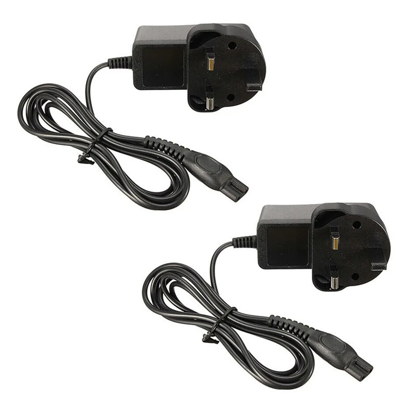 

Top Sale 2X Power Charger Cord Adapter For Shaver Hq8505 Hq7380 Hq8500 (Uk Plug)