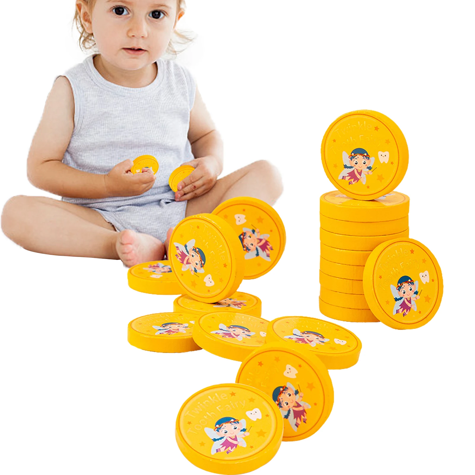 

Tooth Fairy Coins For Boys Reward Commemorative Coins 20pcs Lost Teeth Exchange Gifts For Teens Kids Toddlers Boys And Girls