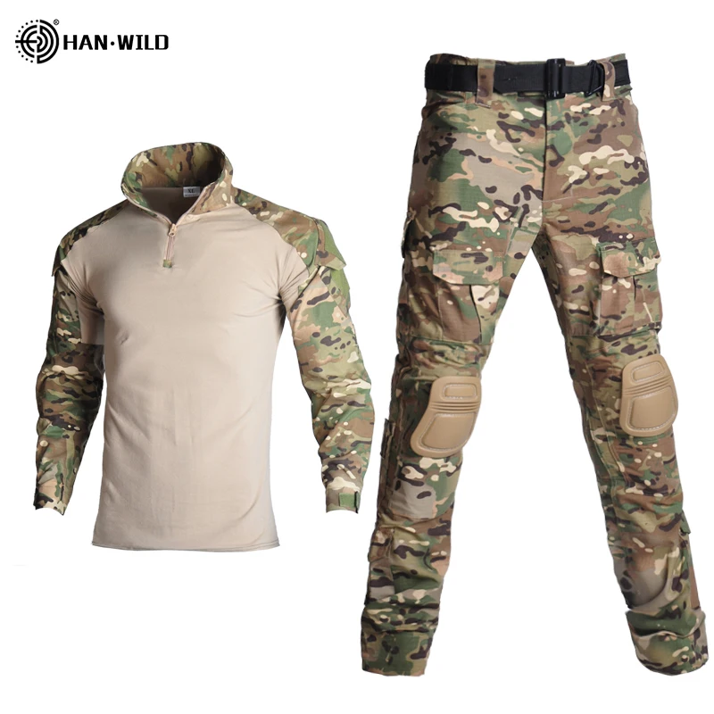 Военная униформа костюм тактические боевые костюмы камуфляжная мужская одежда